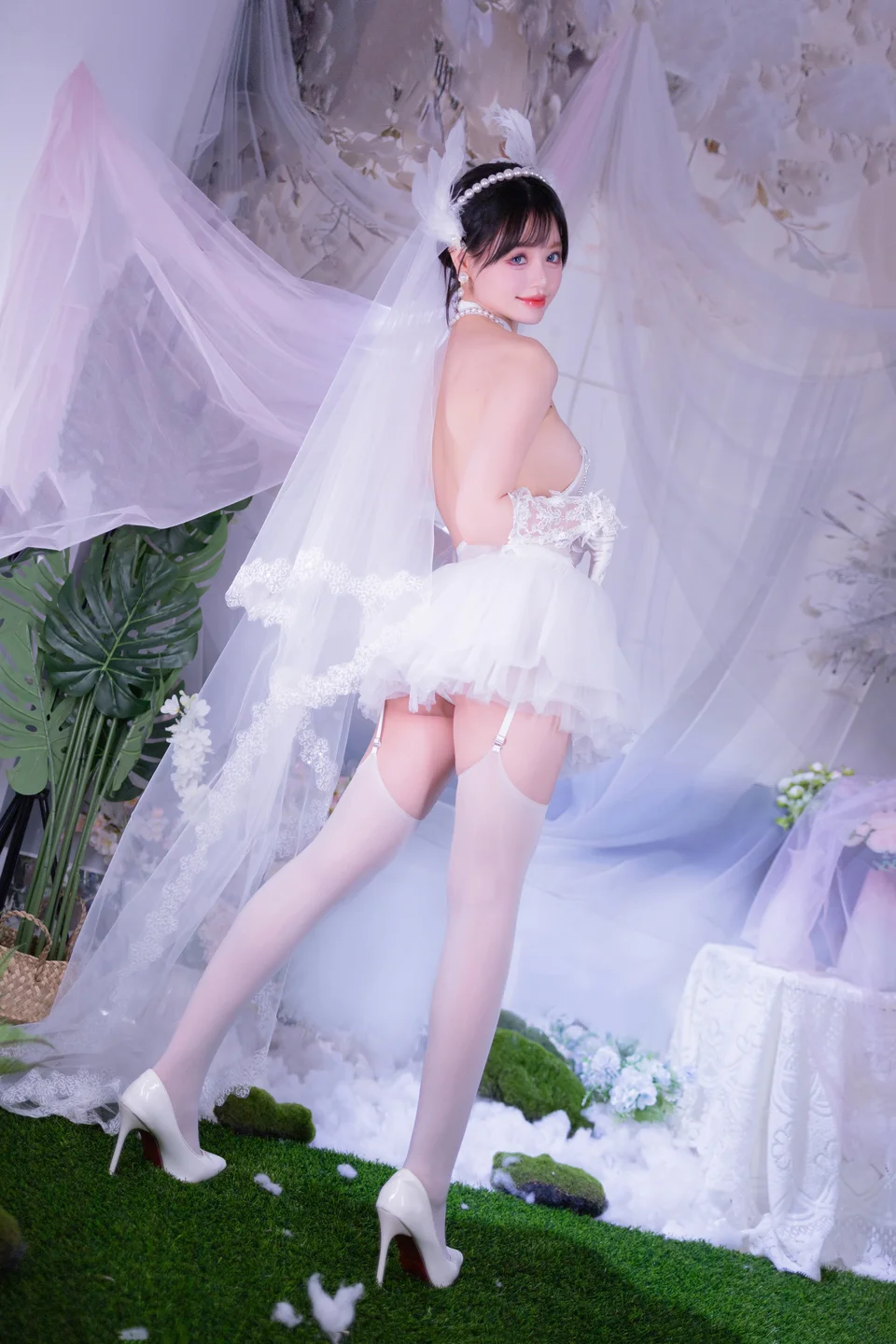 星黛鹿鹿 - No.015 白丝花嫁 [53P-576MB] tg@simisebaisi 【丝足阁】003.webp